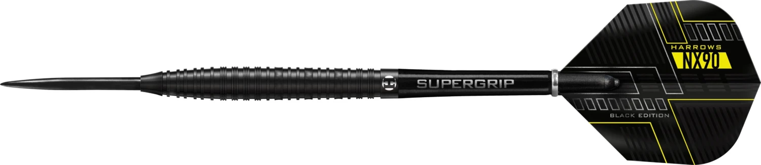 Harrows NX90 Black Darts - Steel Tip - Ringed - Image 3