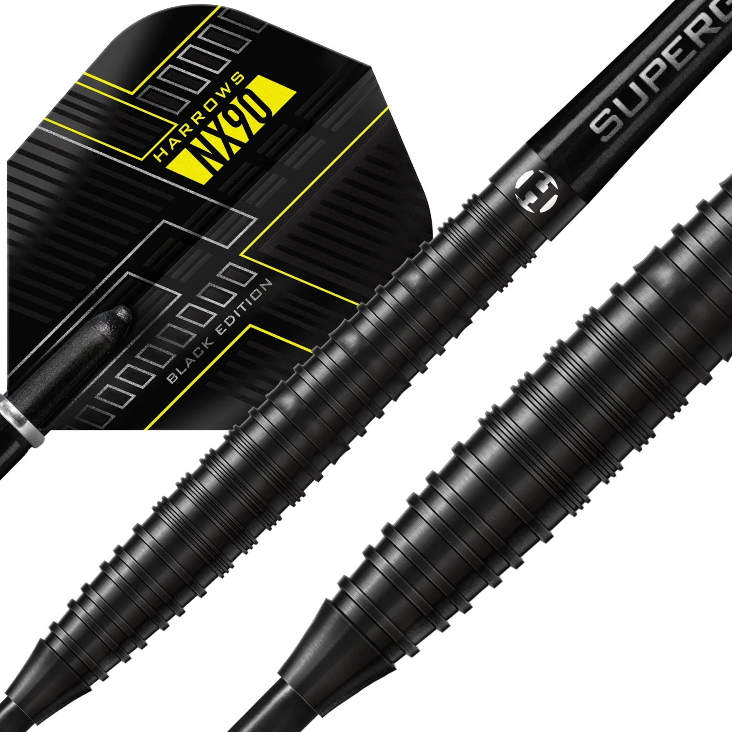 Harrows Harrows NX90 Black Edition 90% Tungsten Steel Tip Darts 24g - Image 3