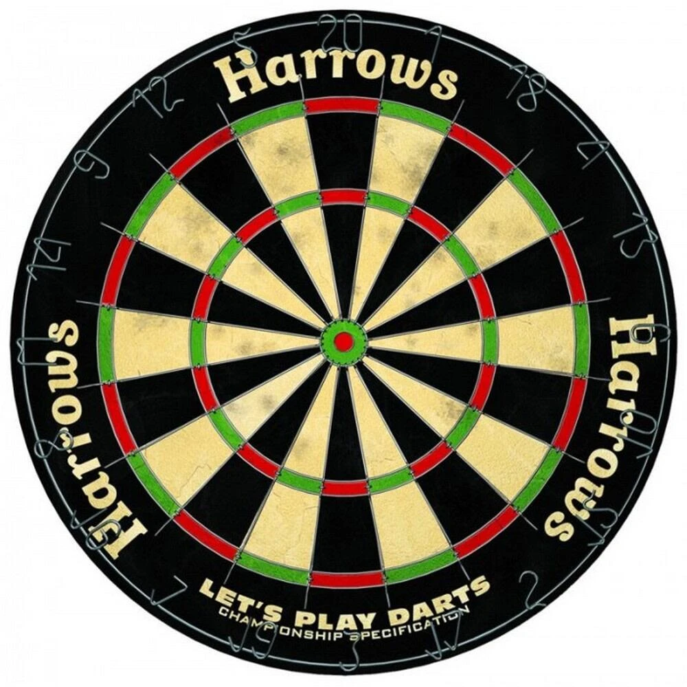 Harrows Lets Play Dartboard Set (Black/Beige/Red)