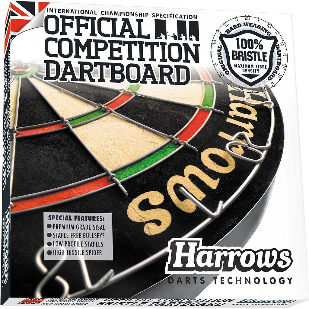 Harrows Competition Dartboard (Multicoloured) - Image 2